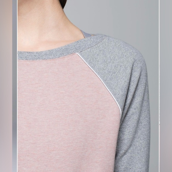 Lululemon Crew Love Pullover Heathered Bark Berry / Heathered Speckled Grey - Picture 8 of 13